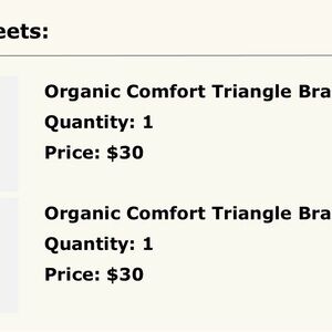 MATE the Label Organic Comfort Triangle Bra - White and Black